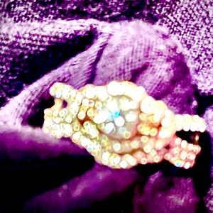 Beautiful bridal ring set. Chocolate diamonds size 7 white gold